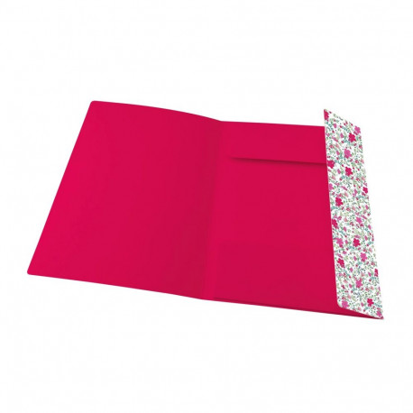 Oxford Floral 3-flap folder