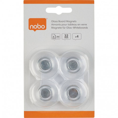Magnets Earth Nobo Clear 4 pcs Clear