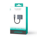 Joyroom Adapter DAC 2-in-1 Lightning to Lightning/ Lightning, 60W, 0.12m, Black (JR-SY-L02)