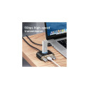 Baseus HUB Square round 4in1 USB Adapter USB3.0*1 + USB2.0*3 1m Black (CAHUB-AY01)