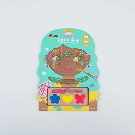 AVENIR Näokaunistuste komplekt Lilleline printsess