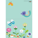 AVENIR Scratch Greeting Card Flowers