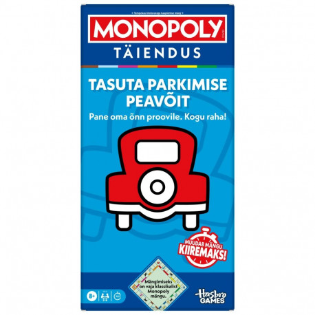MONOPOLY Board game Free Parking Jackpot expansion (In Estonian lang.)