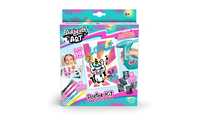 AIRBRUSH Mākslas aktivitāšu komplekts Mini Poster