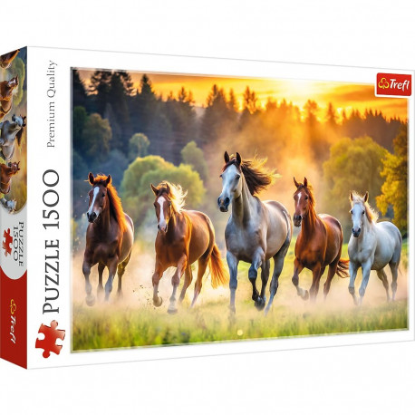 TREFL Puzzle Wild horses 1500 pcs