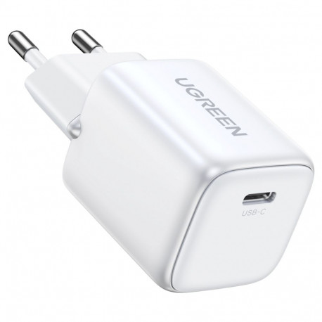 Ugreen 15324 Nexode mini, USB-C, PD3.0, QC4.0, GaN, 20W valge