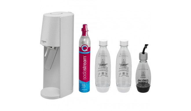 SodaStream Terra white Promo Pack with 3 Flasks