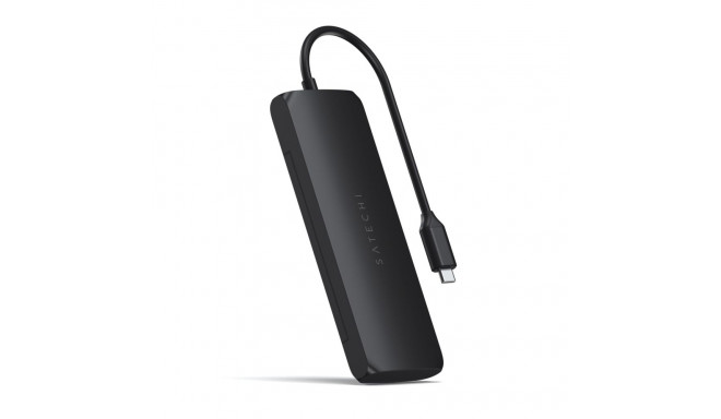 Satechi USB-C hübriid multiport-adapter SSD-korpusega must