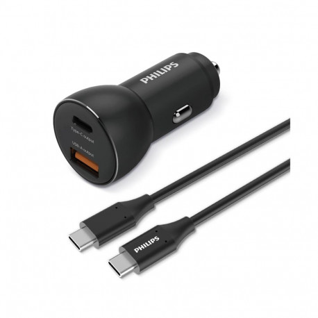 Philips autolaadija 36W 1 USB-A + USB-C-ga