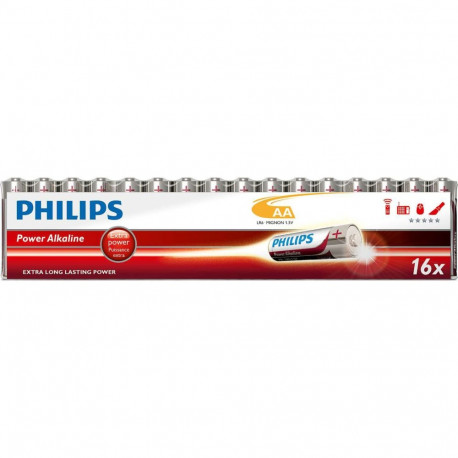1x16 Philips Power Alkaline AA patarei sooduspakk