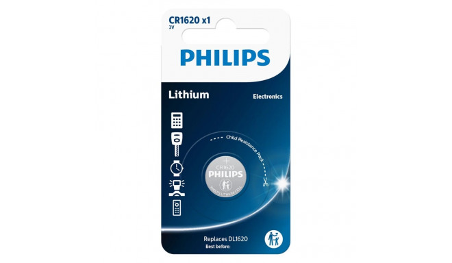 Philips lithium 3,0V nööpelement CR1620