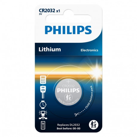 Philips Lithium 3.0V Button Cell CR2032