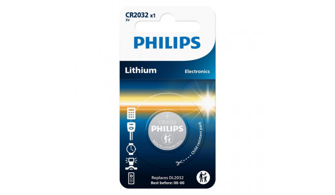 Philips liitium 3.0V nööpelement CR2032