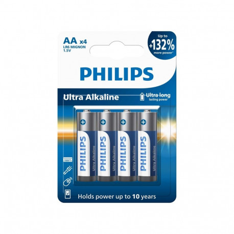 1x4 Philips ultra alkaline AA patarei