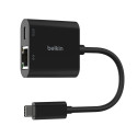 Belkin Connect USB-C Ethernet adapter 100W PD must INC019btBK