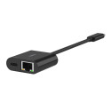 Belkin Connect USB-C Ethernet adapter 100W PD must INC019btBK