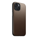 Nomad Modern Nahkkorpus iPhone 15 Pruun