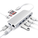 Satechi Type-C Multimeediaadapter hõbedane