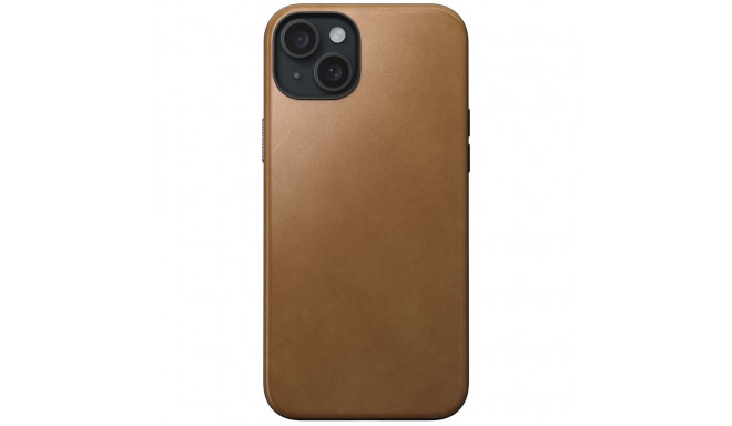 Nomad Modern Leather Case iPhone 15 Plus inglise tan nahast ümbris