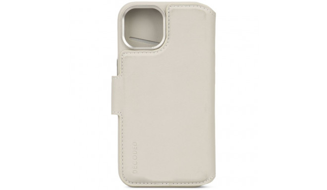 Decoded Leather Detachable Wallet for iPhone 15 Plus Clay