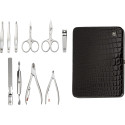 Zwilling Maniküre Pediküre Set 10tlg., Leder, schwarz