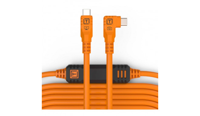 Tether Tools TetherPro USB-C auf USB-C rechter Winkel orange 9,4m
