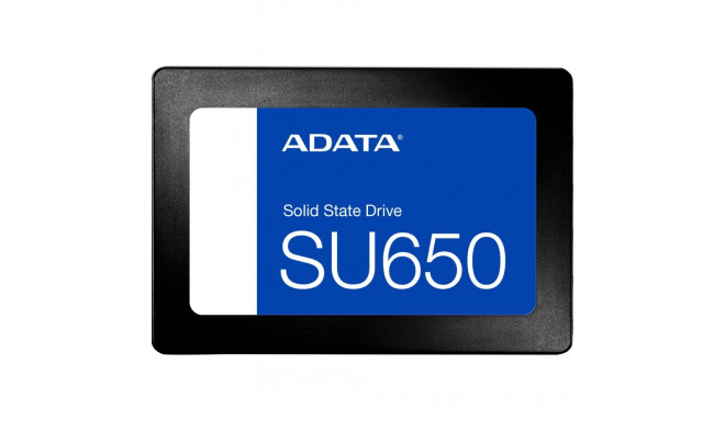 ADATA SATA SSD SU650 512GB SATA III 6.0 lugemiskiirus/kirjutamiskiirus 520/450
