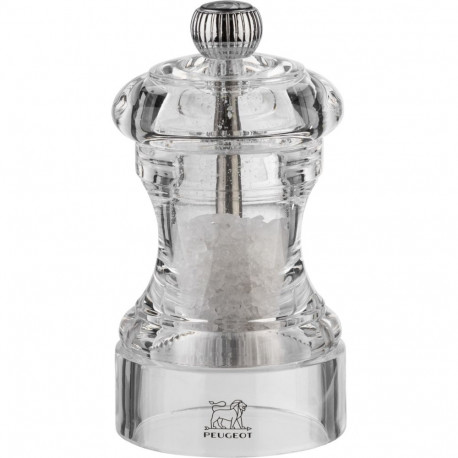 Peugeot Bistro salt mill 10 cm acryl transparent