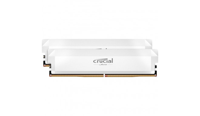 Crucial Pro DDR5-6000 Kit 32GB 2x16GB UDIMM valge ülekiirendatav