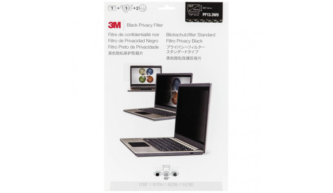3M PF133W9B privaatsusfilter must 33,8cm 13,3 16:9 jaoks