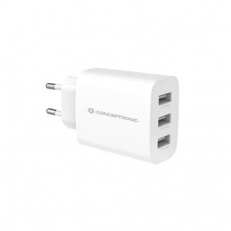 Conceptronic ALTHEA13W 3-portiline 30W USB-laadija