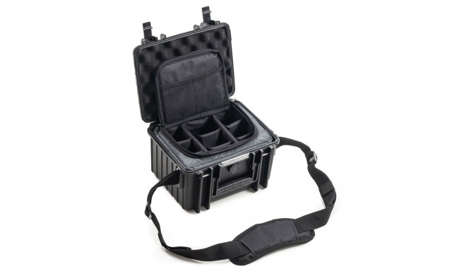 B&W Outdoor Case Type 2000 black with Photo Bag