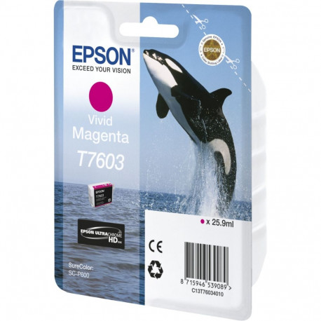 Epson tindikassett erksavärviline magenta T 7603 N
