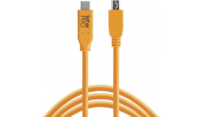 Tether Tools USB-C to 2.0 Micro- B 5-Pin 4,60m orange