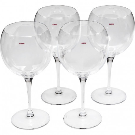 Alessi Mami-XL 4-osaline punase veini klaaside komplekt SG119/0S4