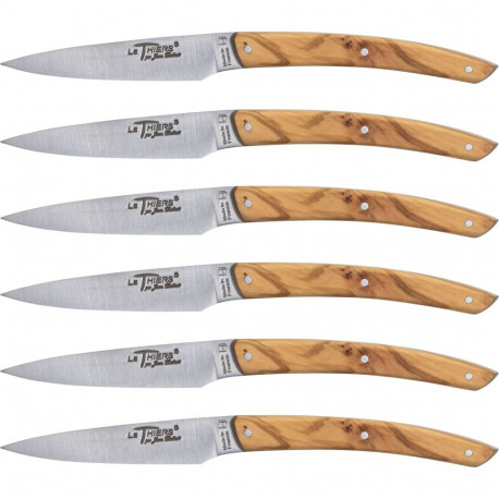 Laguiole Jean Dubost noakomplekt 6 tk, oliivipuu