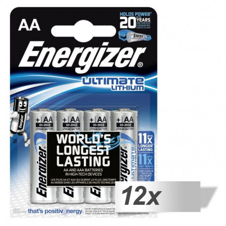 12x4 ENERGIZER Ultimate Lithium Mignon AA LR 6 1,5V