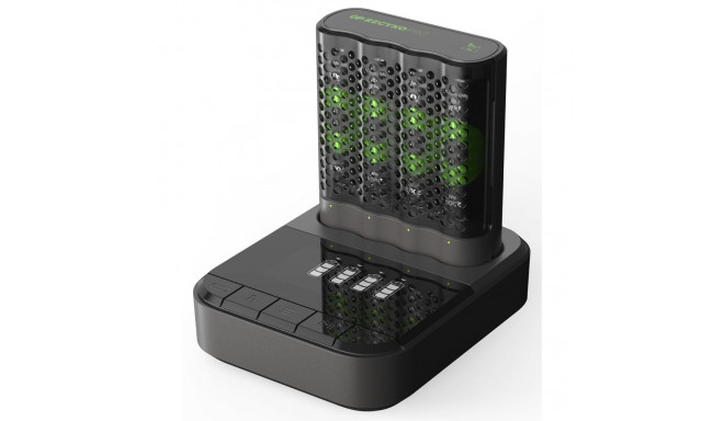 GP ReCyko Pro P461 USB-mudel laadija koos 4xAA NiMh 2000mAh