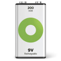 GP ReCyko NiMH Accu 9V Block 200mAH, ready to use