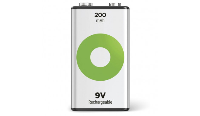 GP ReCyko NiMH aku 9V plokk 200mAh, kasutusvalmis
