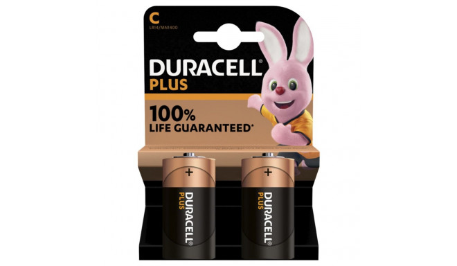 1x2 Duracell Plus Baby C MN1400 LR14 1,5V