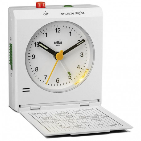 Braun BC 05 W kvarts kokkupandav äratuskell valge