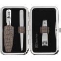 Zwilling Maniküre Pediküre Set 3tlg. mit Nagelknipser, Braun