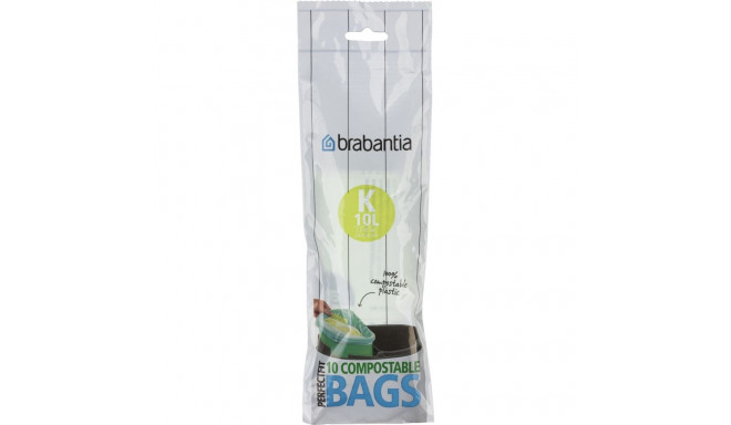 Brabantia PerfectFit Bin Liner compostable Type K, 10L, 10 bags