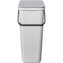 Brabantia Sort & Go Waste Bin Light Grey 40 L