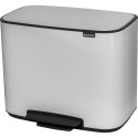Brabantia Bo Pedal Bin white, 3 x 11 L