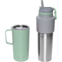 Asobu Twin Pack Pudel ja Kruus Mint, 0,9 L + 0,6 L
