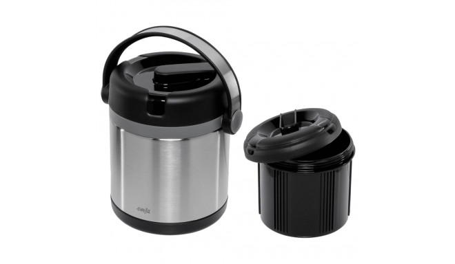 Emsa Mobility termokonteiner roostevaba 1,2l must / antratsiit