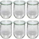 WECK Tulip Jar 1062ml Set of 6