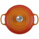Le Creuset Signature ümmargune pajaroog 24 cm vulkaaniline